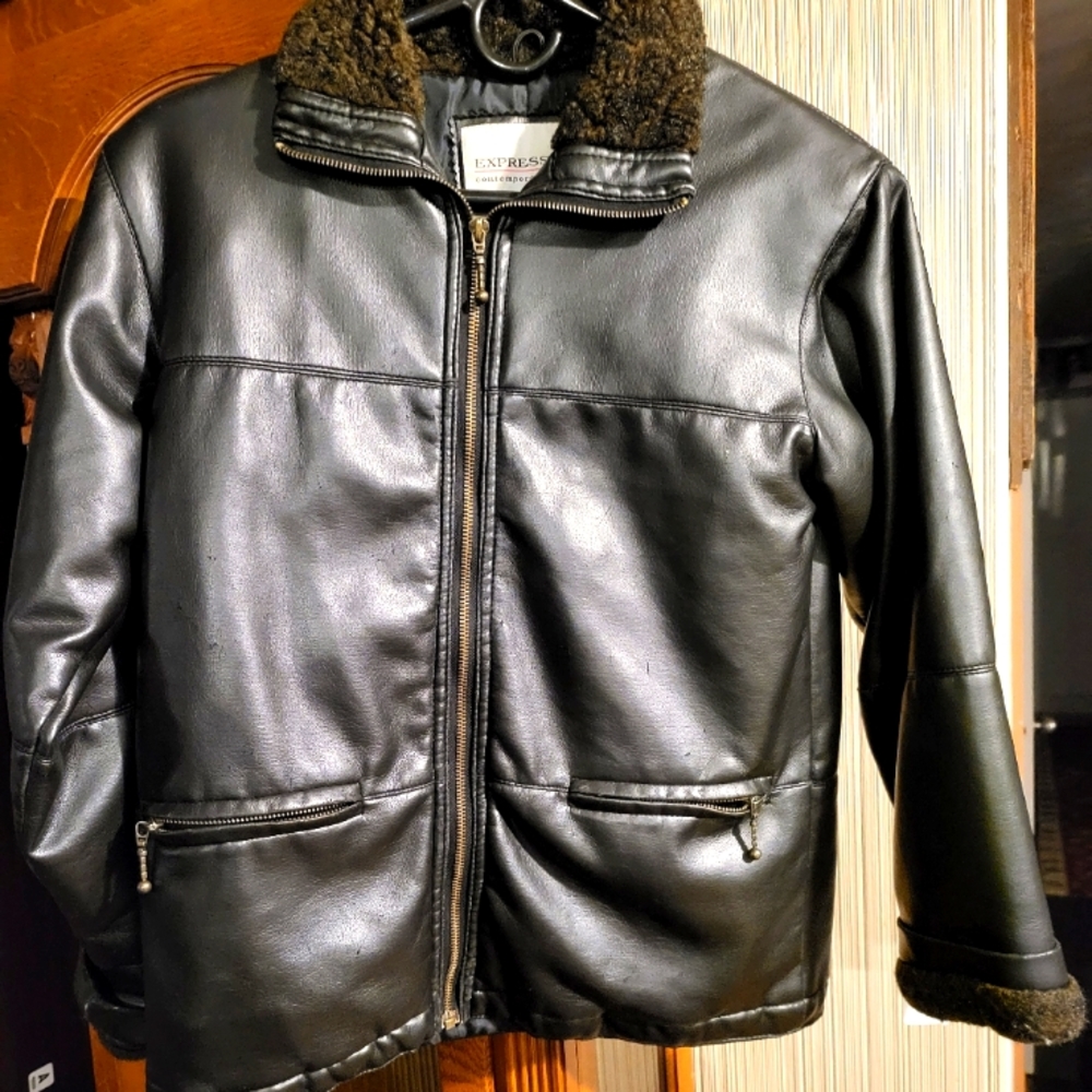 Expressions Girls' pleather jacket